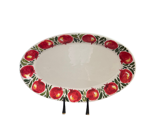 The Pomegranate Garden Platter (48cm X 30cm)